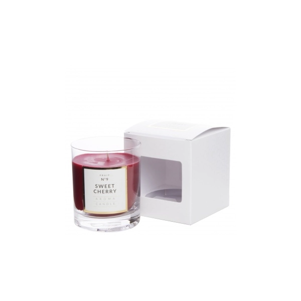 ŚWIECA W SZKLE KLASYCZNA- SWEET CHERRY